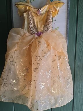 Disney Gold Princess Sequin Tulle Costume Dress